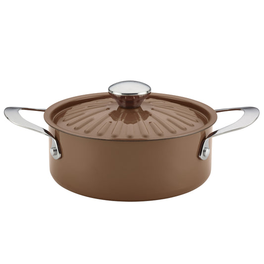 Rachael Ray Cucina Aluminum 2.5 Quart Casserole Brown