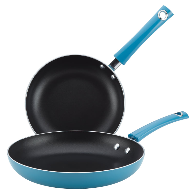 Rachael Ray Cityscapes Aluminum 9-Inch And 11.25-Inch Skillets, Turquoise